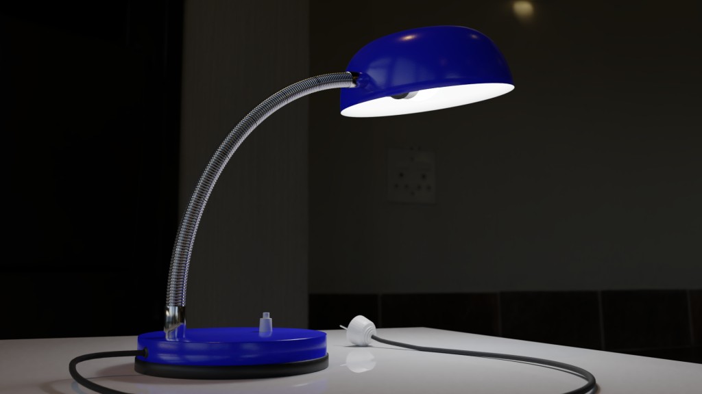 Flexible blue desk lamp preview image 2